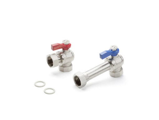 REHAU Set guľových kohútov (rohové 90°) pre HKVD SX-AG, 13152241001